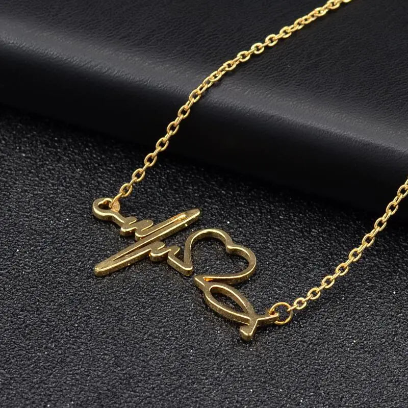 Heartbeat Jewelry - EKG Necklace